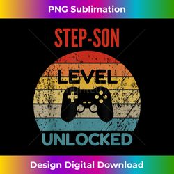 Step-son Level Unlocked - Gamer Gift For New Step-son - Crafted Sublimation Digital Download - Spark Your Artistic Genius