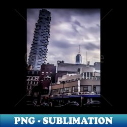 tribeca manhattan new york city - modern sublimation png file - perfect for sublimation art