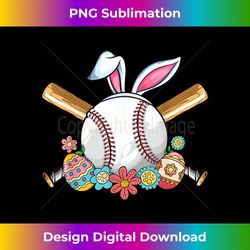 funny baseball bunny ear boys teens easter bunny baseball - contemporary png sublimation design - elevate your style with intricate details