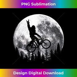 Bigfoot Ridding Mountain Bike on Moon Cycling Sasquatch MTB - Sublimation-Optimized PNG File - Striking & Memorable Impressions