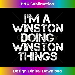 WINSTON Funny Surname Family Tree Birthday Reunion Gift Idea - Classic Sublimation PNG File - Striking & Memorable Impressions