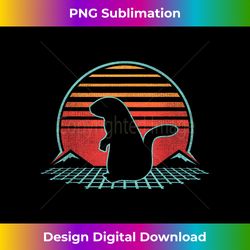 Groundhog Day Retro Vintage 80s Style Gift - Sleek Sublimation PNG Download - Striking & Memorable Impressions