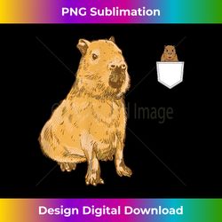 Stuffed Capybara Capy Bara Capibara Stuff Cappy Barra Pocket - Sublimation-Optimized PNG File - Chic, Bold, and Uncompromising
