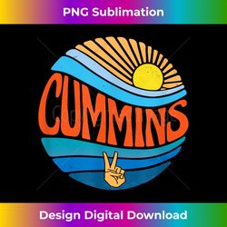 Cummins Vintage Sunset Cummins Groovy Tie Dye - Minimalist Sublimation Digital File - Enhance Your Art with a Dash of Spice
