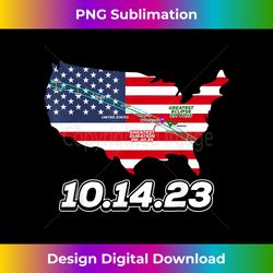 Annular Eclipse Path 2023 October 14 USA American Map - Contemporary PNG Sublimation Design - Crafted for Sublimation Excellence