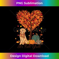 It's Fall Y'All Funny Golden Retriever Dog Autumn Dog Lover Long Sleeve - Classic Sublimation PNG File - Animate Your Creative Concepts