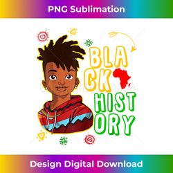 Black History Month Kids Boys I am African American - Sublimation-Optimized PNG File - Pioneer New Aesthetic Frontiers
