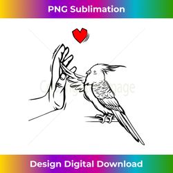 Cockatiel Love Bird Lover Women - Vibrant Sublimation Digital Download - Reimagine Your Sublimation Pieces