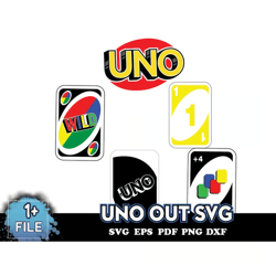 Uno Out SVG, Uno Logo, Uno Symbol, Uno SVG, Uno Card PNG, Uno PNG