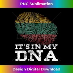 It's In My DNA Lithuanian Flag Lietuva Gifts Funny Lithuania - Classic Sublimation PNG File - Elevate Your Style with Intricate Details