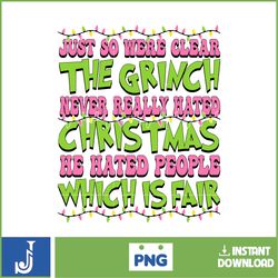 Pink Christmas Grinch Png, My Day Design Png, Bougie Christmas Png, Christmas Movie Png, That It I'm Not Going Png (10)