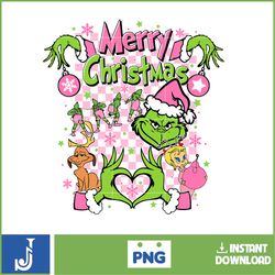 Pink Christmas Grinch Png, My Day Design Png, Bougie Christmas Png, Christmas Movie Png, That It I'm Not Going Png (14)