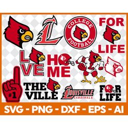 Louisville Cardinals Svg Bundle, Louisville Cardinals Logo, Sport Svg, Ncaa Svg, Png, Dxf, Eps Louisville Cardinals Png