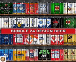 Bundle 24 Design Beer, Tumbler Bundle Design, Sublimation Tumbler Bundle, 20oz Skinny Tumbler 27