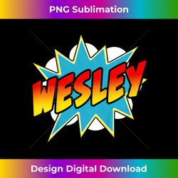 Kids Boys Wesley Name Comic Book Superhero - Futuristic PNG Sublimation File - Channel Your Creative Rebel