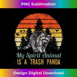Raccoon My Spirit Animal Is A Trash Panda Funny Retro - Sleek Sublimation PNG Download - Animate Your Creative Concepts