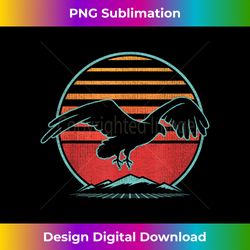 Hawk Retro Osprey Vintage 80s Style Birding Gift - Classic Sublimation PNG File - Pioneer New Aesthetic Frontiers