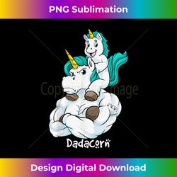dadacorn muscle unicorn dad and baby fathers day - artisanal sublimation png file - chic, bold, and uncompromising