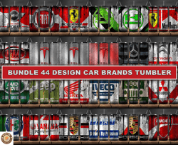 Bundle 44 Design Car Brands Tumbler, Tumbler Bundle Design, Sublimation Tumbler Bundle, 20oz Skinny Tumbler 13