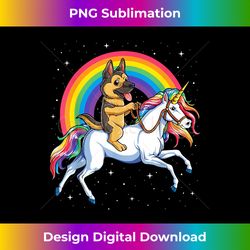 German Shepherd Unicorn T shirt Girls Space Galaxy Rainbow - Classic Sublimation PNG File - Spark Your Artistic Genius