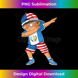 Half American Half Guatemalan Boy Kid Guatemala Flag - Innovative PNG Sublimation Design - Pioneer New Aesthetic Frontiers
