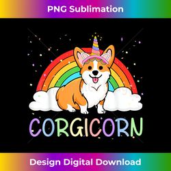 Corgicorn Unicorn Rainbow Corgi Cute Funny Galaxy For Kids - Innovative PNG Sublimation Design - Immerse in Creativity with Every Design