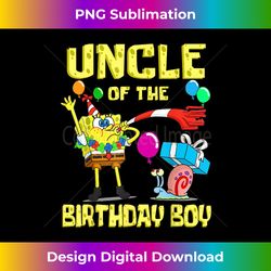 Mademark x SpongeBob SquarePants - SpongeBob Uncle of the Birthday Boy Theme Party - Eco-Friendly Sublimation PNG Download - Challenge Creative Boundaries