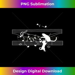 Musical Note Cat Lover Composer Musician Musical Kitty - Sublimation-Optimized PNG File - Challenge Creative Boundaries