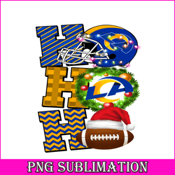 Hohoho Rams PNG, Christmas NFL Team PNG, National Football League PNG