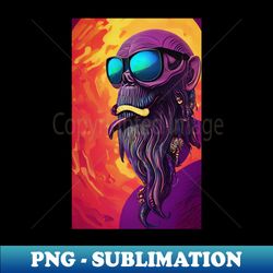 crazy monkey psychedelic - Exclusive Sublimation Digital File - Unleash Your Inner Rebellion