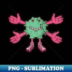 Cute monster with four arms - Stylish Sublimation Digital Download - Defying the Norms