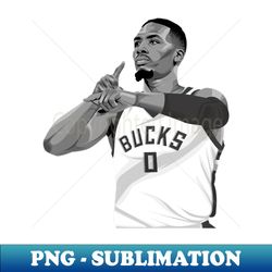 Damian Lillard Dame Time - PNG Sublimation Digital Download - Boost Your Success with this Inspirational PNG Download
