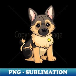 kawaii german shepherd - Trendy Sublimation Digital Download - Perfect for Sublimation Mastery