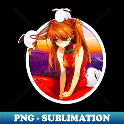Asuka Neon Genesis Evangelion - Sublimation-Ready PNG File - Create with Confidence