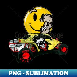 Outstanding adorable exclusive art Great modified Sci-fi germany buggy with flat 6 cylinder engine and big smile - High-Resolution PNG Sublimation File - Stunning Sublimation Graphics