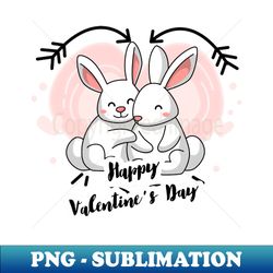 Rabbits in Love - High-Resolution PNG Sublimation File - Add a Festive Touch to Every Day