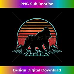 Gorilla Silverback Retro Vintage 80s Style Gift - Deluxe PNG Sublimation Download - Striking & Memorable Impressions