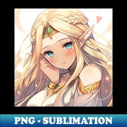Lovely Goddess Elf Anime - Special Edition Sublimation PNG File - Fashionable and Fearless
