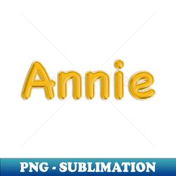 gold balloon foil annie name - instant sublimation digital download - spice up your sublimation projects