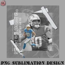 football png justin herbert football paper poster chargers 3