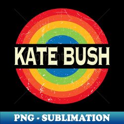 Personalized Kate Name Retro Rainbow Circle Distressed Style - Professional Sublimation Digital Download - Perfect for Sublimation Art