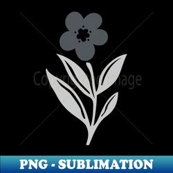Grey Flowers - Artistic Sublimation Digital File - Perfect for Sublimation Mastery