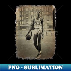 Kareem Abdul Jabbar Old Photo-Vintage - PNG Transparent Sublimation File - Create with Confidence