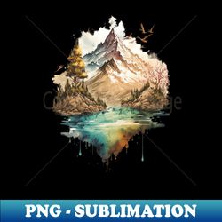 Mountain - Digital Sublimation Download File - Unleash Your Creativity
