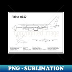Airbus a380 - BD - High-Resolution PNG Sublimation File - Instantly Transform Your Sublimation Projects