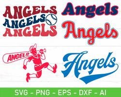 Angels svg, Angels svg bundle, Angels png, Angels png Bundle, Baseball svg, Baseball png, Angels Mascot Svg, Angels team