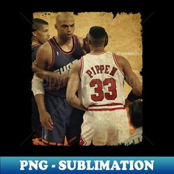 Charles Barkley vs Scottie Pippen - Trendy Sublimation Digital Download - Enhance Your Apparel with Stunning Detail