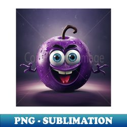 Monster Plum - PNG Transparent Sublimation Design - Create with Confidence