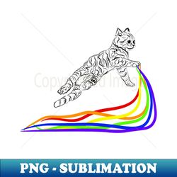 CAT PUKE -RAINBOW SWINGS - Exclusive Sublimation Digital File - Transform Your Sublimation Creations