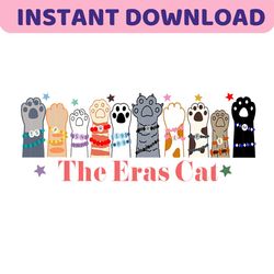 Cute Cat The Eras Cat Christmas PNG Sublimation Design